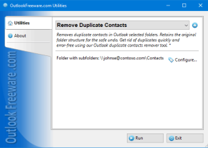 software - Remove Duplicate Contacts for Outlook 5.0 screenshot