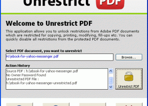 software - Remove Editing Restrictions from PDF 5.6 screenshot