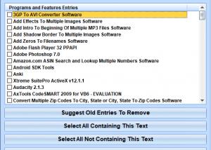 software - Remove Invalid Entries From Add Or Remove Programs Software 7.0 screenshot