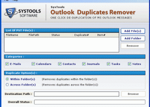 Remove Outlook duplicates Free screenshot