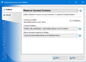 software - Remove Unused Contacts for Outlook 5.0 screenshot