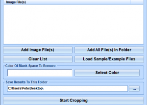 Remove White Space In Multiple Images Software screenshot