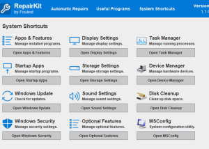 software - RepairKit 1.1.2 screenshot