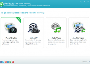 software - RePicvid Free Photo Recovery 1.0.0 screenshot
