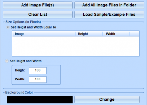 software - Resize Images To Same Height and Width Software 7.0 screenshot