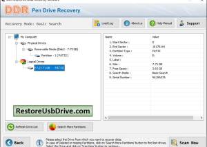 software - Restore USB Drive 6.4.2.3 screenshot