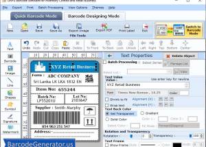 software - Retail Barcode Generator 6.1.6 screenshot