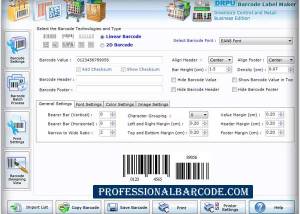 software - Retail Barcode Label Generator 8.3.0.1 screenshot