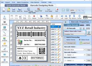 software - Retail Barcodes Designing Software 3.9 screenshot