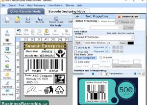 Retail Industry Data Bar Labels screenshot