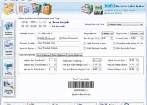 software - Retail Inventory Barcode Software 7.3.0.1 screenshot