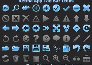 Retina App Tab Bar Icons screenshot