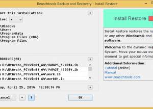 Reuschtools Backup and Recovery screenshot