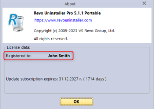 software - Revo Uninstaller Portable 2.5.0 screenshot