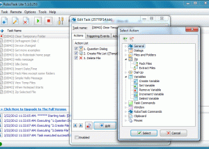 software - RoboTask Lite 9.8 screenshot