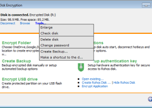 software - Rohos Disk Encryption 3.2 screenshot