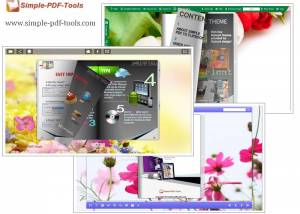 Romantic Flowers Theme for Flipbook screenshot