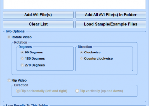 software - Rotate Multiple AVI Files Software 7.0 screenshot