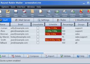 Round-Robin Mailer screenshot