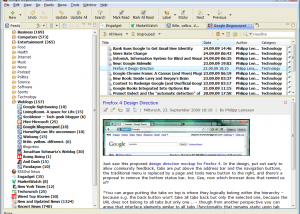 software - RSSOwl - Powerful RSS / RDF / Atom News Feed Reader 2.2.1 screenshot