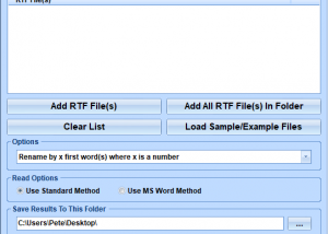 RTF Rename Multiple Files Based On Content Software screenshot