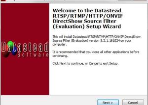 Full RTSP/RTMP/HTTP/ONVIF Directshow Source Filter screenshot