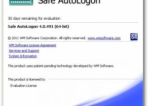 software - Safe AutoLogon 9.1 B303 screenshot