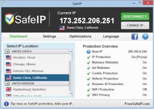 software - SafeIP 2.0.0.2496 screenshot