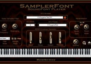 SamplerFont SoundFont Player VST VST3 AU screenshot