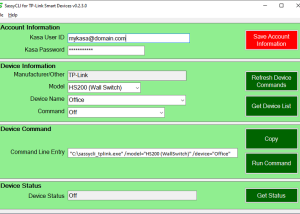 software - SassyCLI for TP-Link Smart Devices 1.0.0 screenshot