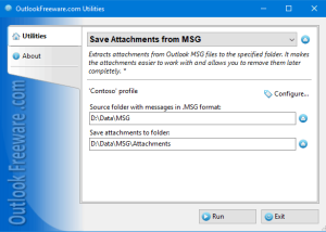 software - Save Attachments from MSG for Outlook 4.21 screenshot