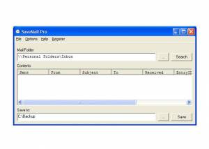 SaveMail Pro screenshot