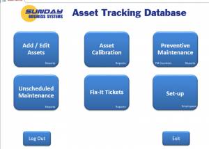 software - SBS Asset Tracking Database 2.80 screenshot