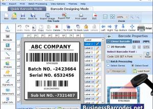 software - Scan Code 128 SET A Barcode 14.3 screenshot