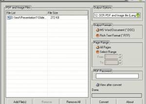 software - Scanned Image to DOC Converter 2.0 screenshot