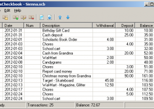 software - sCheckbook 1.1.3 B1 screenshot