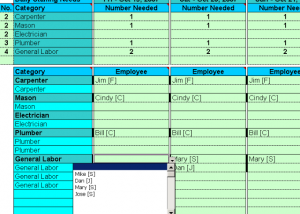 Schedule Crew Assignments for 100 People screenshot