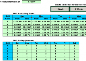 Schedule Multiple Shifts Automatically screenshot