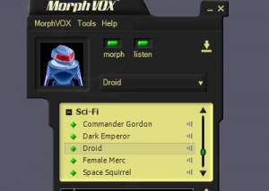Sci-Fi Voices - MorphVOX Add-on screenshot