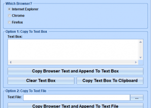 Scrape Text From Browser Software screenshot