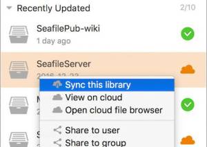 software - Seafile Drive Client 1.0.12 screenshot