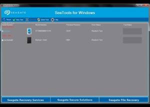 Full Seagate SeaTools screenshot