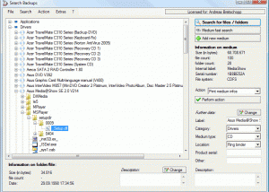 software - Search Backups 2.1.1 screenshot