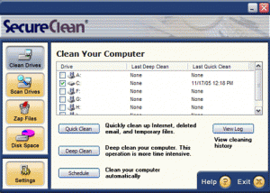 software - SecureClean 5 screenshot