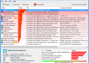 Security Task Manager screenshot