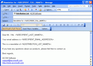 software - Send Bulk Email Marketing using Outlook 5.2 screenshot