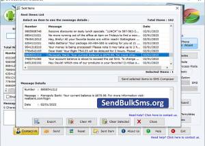 Send Bulk SMS Software screenshot