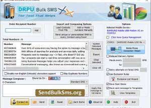 software - Send Bulk Text SMS Software 6.8.2 screenshot