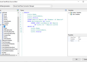 software - SendPulse SSIS Components by Devart 3.0.630 screenshot