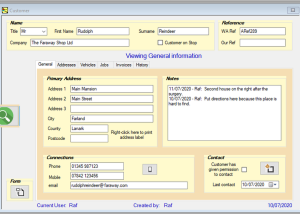 Service Admin screenshot